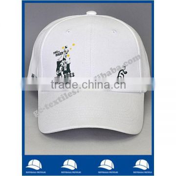 cheap wholesale promotional white six panel cotton twill baseball cap