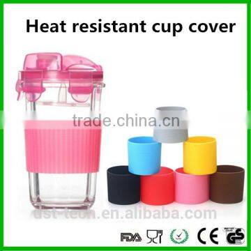 Promotional silicone cup cover heat resistant cup lid