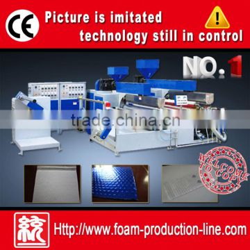 double screw t die head extrusion air bubble bag making machinery