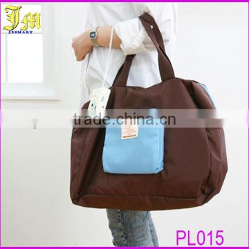 Foldable Nylon Shopping Bag Fashion Trendy Ladies Casual Handbag Wholesale