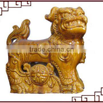 Chinese lion ornamnet for roofing house