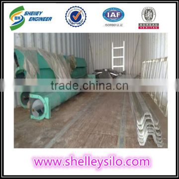 Corn Steel Silo with Plastic Screw Conveyor