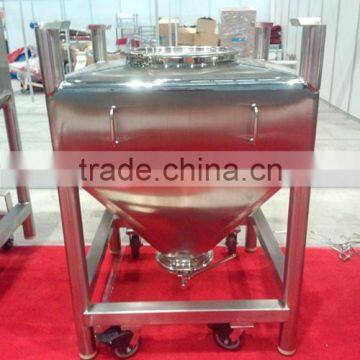 Customized High-qulity Stainless Steel SUS 304 SUS 316L Pharmaceutical / Medical /Mixing Square Hopper / Turnover Hopper photo-3