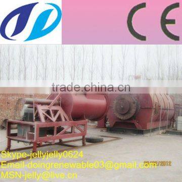 Doing 5/6/8/10T waste crap tires and plastic recycling tire pyrolysis machine