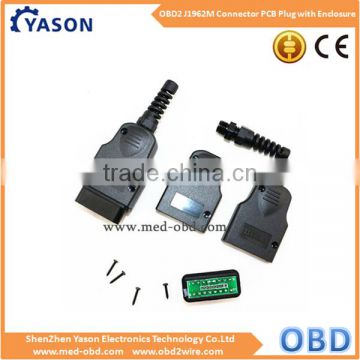 OBD2 J1962 Male Connector PCB Plug with Enclosure