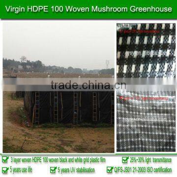 China Plastic Manufacture Supply 3-layer Woven 200 Micron 5-year UV Stabilized HDPE Tunnel Plastic Greenhouse Film for Mushroom photo-4
