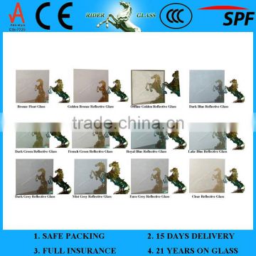 4-6mm CE & ISO9001 One-side Reflective Glass