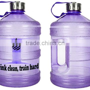 BPA Free one Gallon Water Bottle, Drinking Container Jug - 2.2 Liter Resin Bottle for Outdoor Sport QuiFit fitness bottle