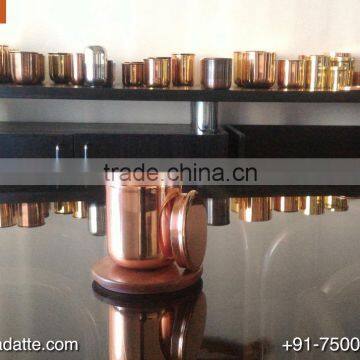 Brass Candle Cup Copper Candle Jar With Lid photo-2