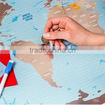 Scratchable Off World Map Large Places I've Been World Travel Map Great Scratchable World Map Gift For Any Traveller AMA-11