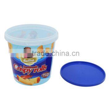 IML Round Plastic Candy Box,IML PP Tub, Round Plastic Box With Lid. photo-6