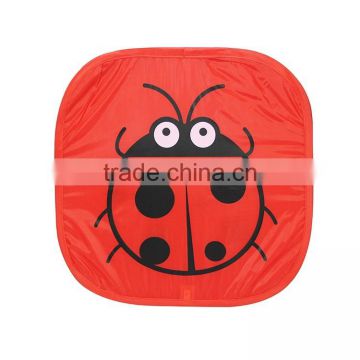 2017 cheap promotion foldable factory cartoon collapsible laundry basket