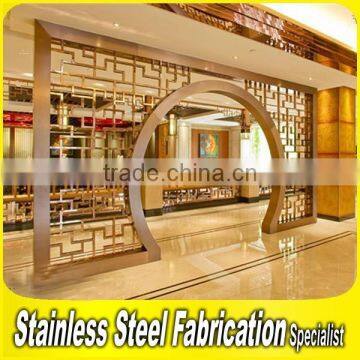 2015 Fashion Design 304 Stainless Steel Decorative Room Divider Door photo-4