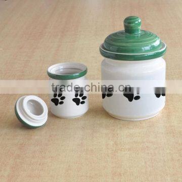 4pcs Ceramic Canister Set With Lid