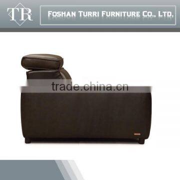 Italian Comfortable Brown Color Corner Leather Sofa photo-5