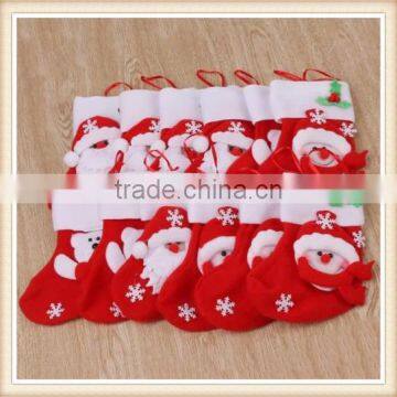 NEW 4 Christmas Table Decor Silverware Tableware Holder Socks Candy Stock photo-6