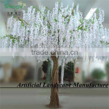 SAS201601 White Wisteria Tree,Wedding Silk Wisteria Tree