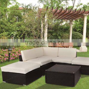 hot sale rattan corner sofa PE rattan