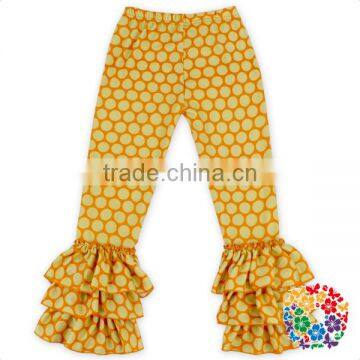 Best Selling Fall Chic Halloween Patterns Baby Leggings Wholesale Triple Ruffle Icing Baby Leggings photo-4
