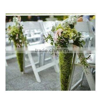 moss hanging basket for wedding decorations