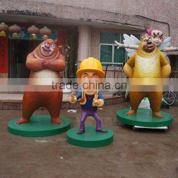 Fiberglass movie bears cartoon statue