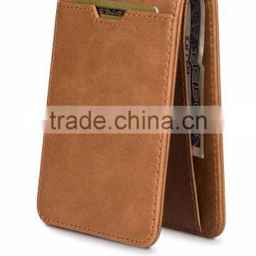 100% Genuine Cowhide Leather Rfid Card Holder Credit Bank Card Holder photo-3