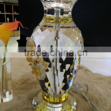 New Design High Quality Modern Crystal Table Lamp With Glaze Flower photo-4