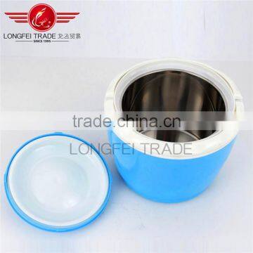 Best Selling 3pcs Round Plastic Food Warmer With Stainless Steel Inner /Tiffin Lunch Box photo-6
