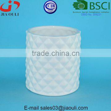 Glazed white Select vase Ceramic pineapple shaped vase