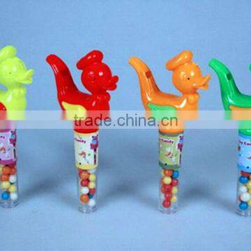 Plastic Animal Candy-whistle Candy Space Toys