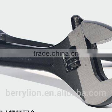 Berrylion 15"/375mm Adjustable Wrench Black Polished Adjustable Wrench photo-5