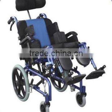 RehabiAluminum chair frame high back reclining wheelchair for cerebral palsy children/ cp chair/electric power /folding/economic