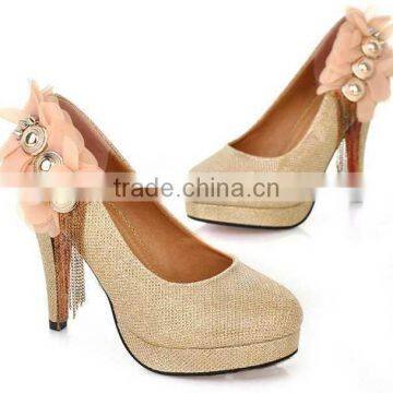 chiffon shoes flower clip