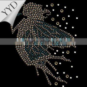 Angel pattern rhinestones hotfix transfer motif