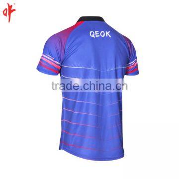 Sky Blue Rugby Football Jerseys ,Qeok Sports Design,Digital Printing Garments photo-4