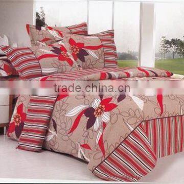 100%polyester digital printing jacquard diamond velvet bedding set