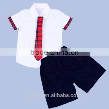 Skirt And Shirt With Short Pants School Uniform Shirts 100% Cotton