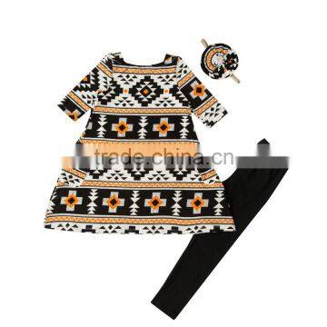 Spring Boutique Baby Clothing Set Baby Girl 2 Peices Set With Headbands Flower Girl 100% Cotton Clothing Outfits for Children photo-5