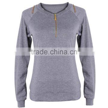 Casual Ladies V Neck Long Sleeve Hoodie Women Winter Jumper Pullover Tops photo-6