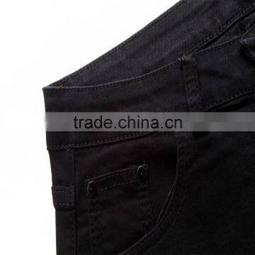 2016 New Men's Fashion Jeans Black Jeans Male Personality Folds Comfortable Hotsale Biker Jeans photo-4