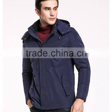 Mens Detachable Hood Padding Leisure Travel Jacket photo-4