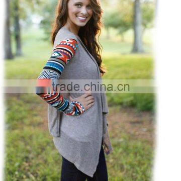 Zm50281b Europe Autumn and Winter Ladies Long Sleeve Blouse New Style Printed Women Cardigan photo-5