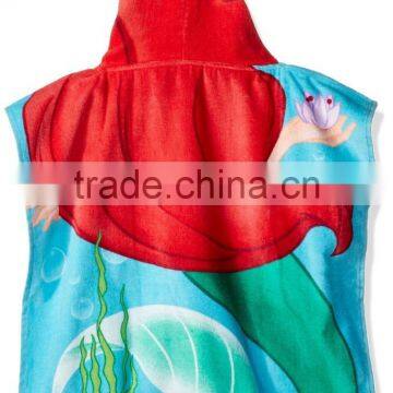 Microfiber Hooded Poncho Towel Forkids photo-2
