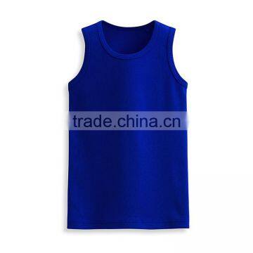 Children Clothing Fashion Style Newest Design Custom Kids Wholesale Plain White Tank Top photo-5