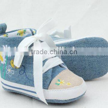 Top Quality Anti-skid Infant Boy Canvas Cotton Soft Toddler Shoes Pre-walker Sport Shoes photo-5