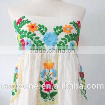 Fashion Mexico Manufacturers Strapless Embroidered Mexican Clothing photo-5