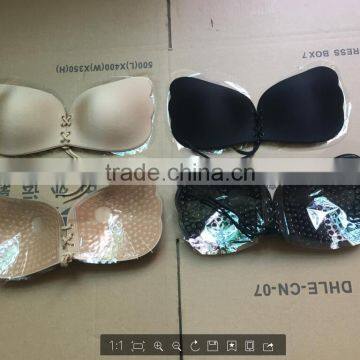 Sexy Women Push Up Bra Front Closure Self-Adhesive Silicone Gel Invisible Bra Seamless Strapless Backless Bra A B C D
