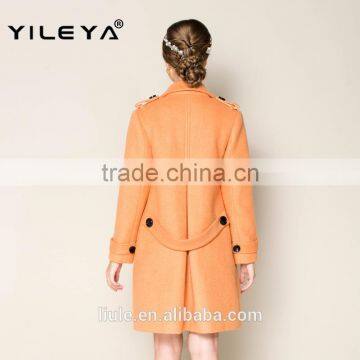 2015 Latest Plain High End Long Style Women's Winter Warm Long Coat Jacket photo-2