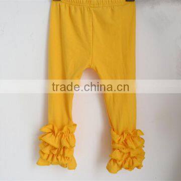 Wholesale Girls Ruffle Legging Pants Baby Children Cheap Ruffle Knit Winter Icing Legging Pants QL-177