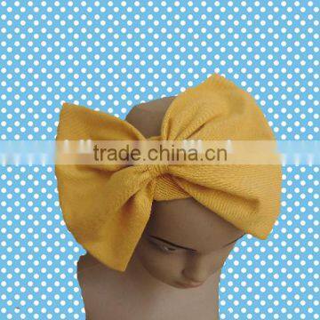Baby Girls Cute Hair Bands Boutique Children Pure Cotton Headbands With Big Bowknot Wholesale Cheap Hair Bow Children Hairbands photo-5